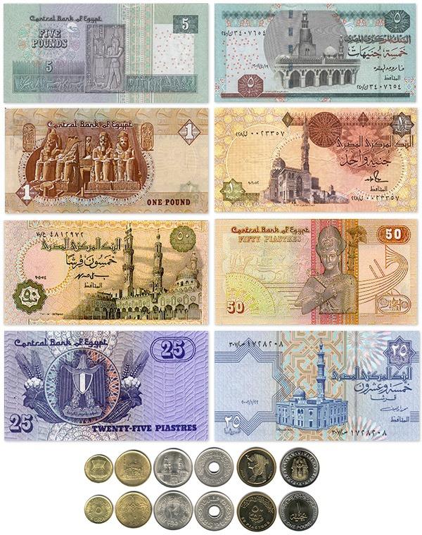 Местная валюта – египетские фунты (L.E.)